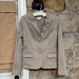 Tan Cotton Blazer